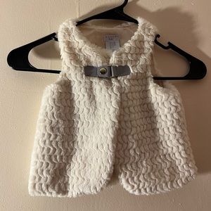 Little girls Tahari fur vest
